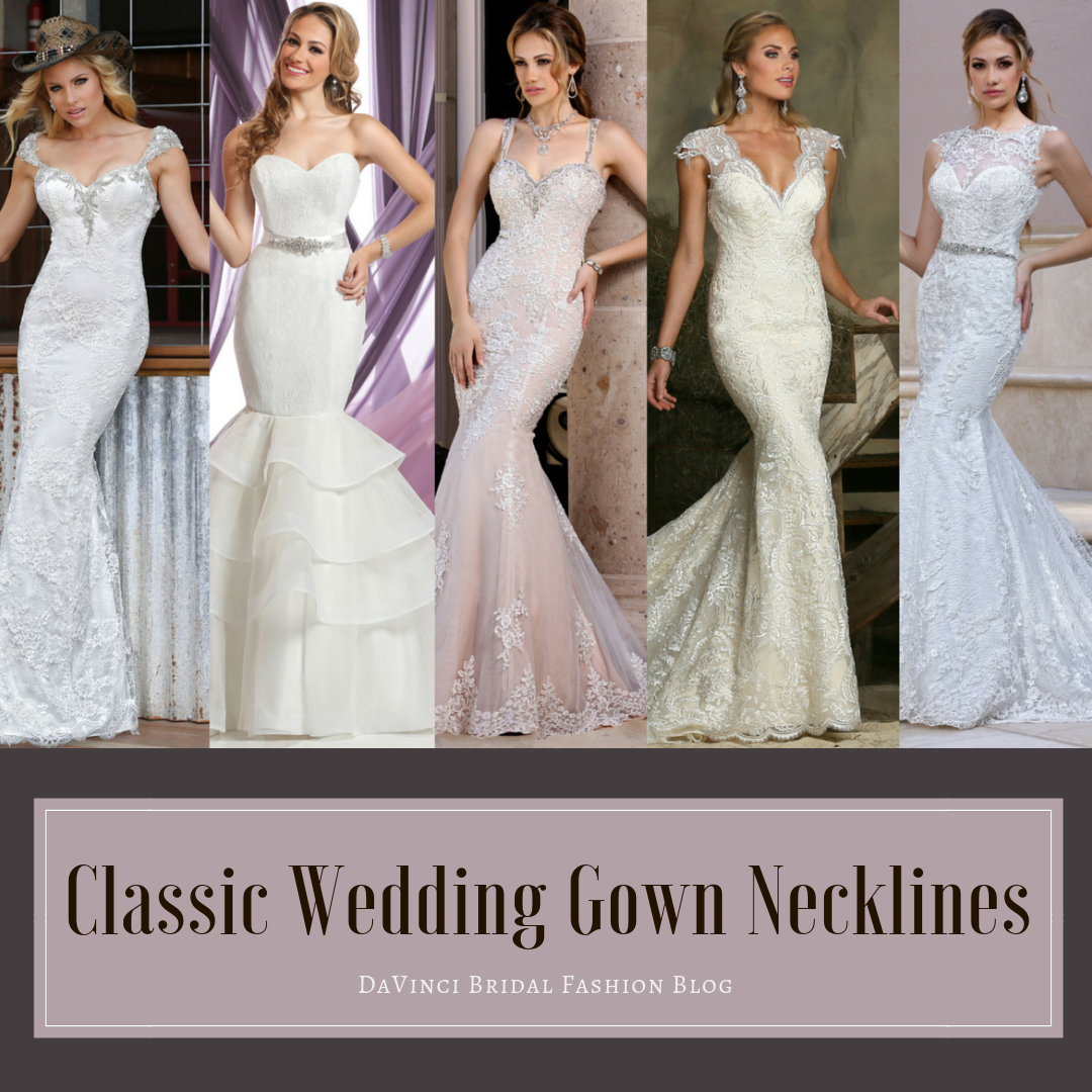 14 Classic Wedding Dress Necklines