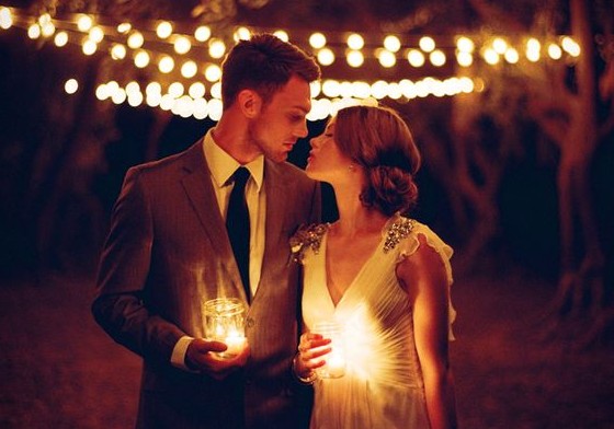 night time wedding attire