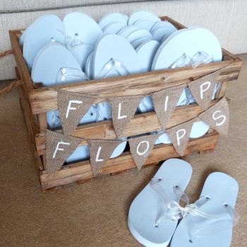 flip flop box wedding