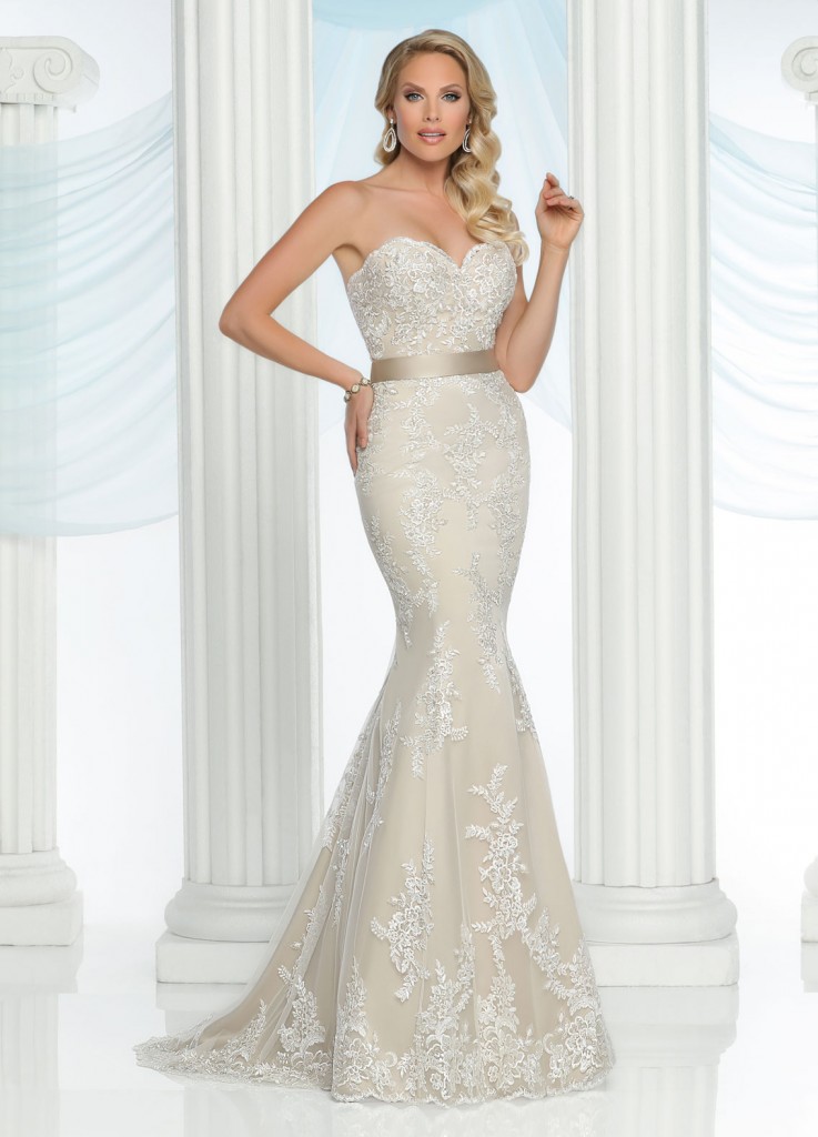 6 Stunning Strapless Sheath Wedding Gowns - DaVinci Bridal Blog | DaVinci  Bridal Blog