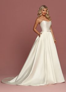 2023 Wedding Dress Trends Mini Dresses & Bow Details: DaVinci Bridal Style #50494