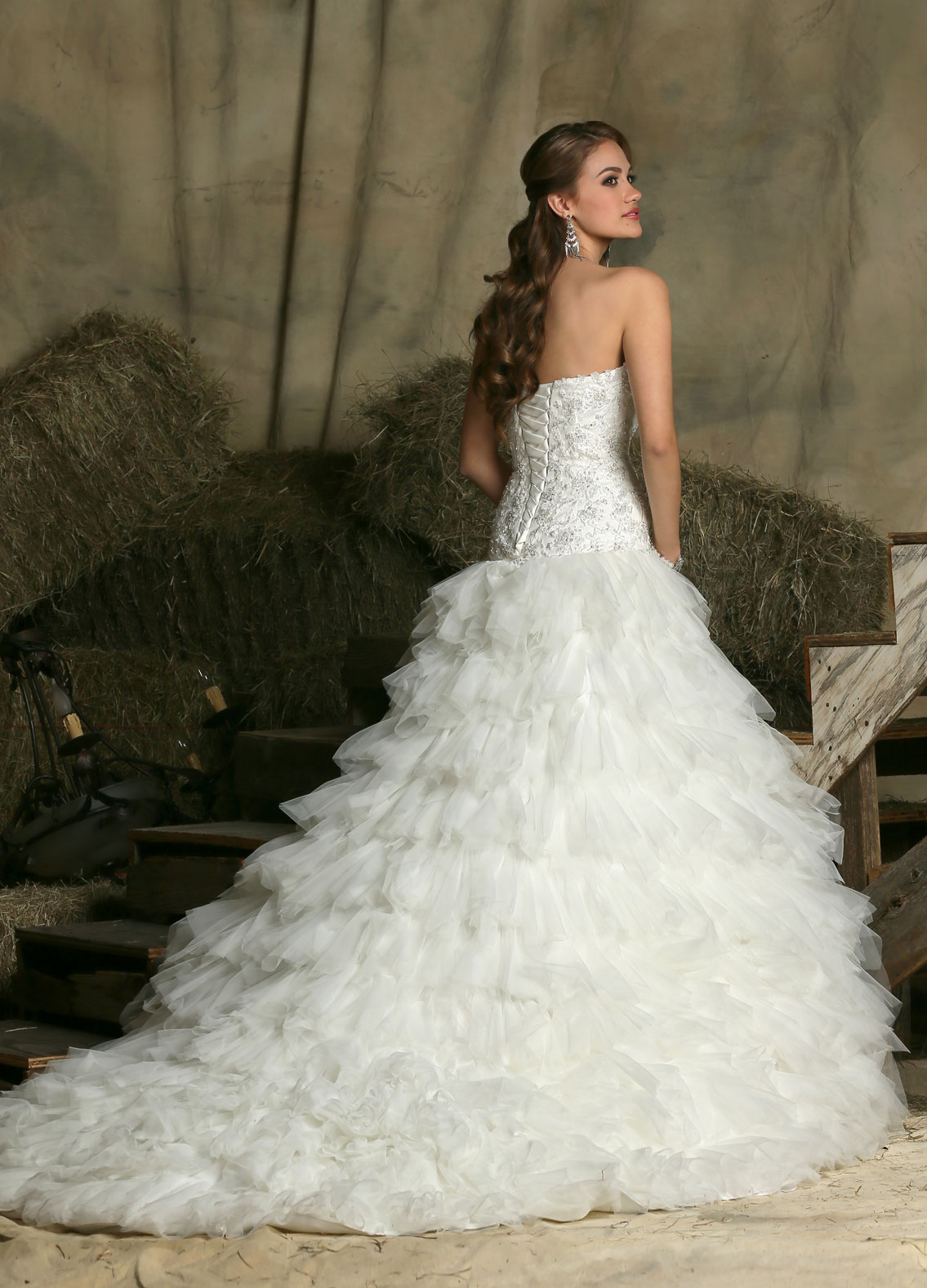 Ruffled Wedding Dresses 2021 2022 DaVinci Bridal