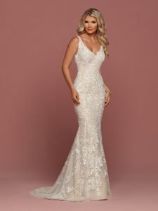 Point d'Esprit Wedding Dress: DaVinci Bridal Style #50486