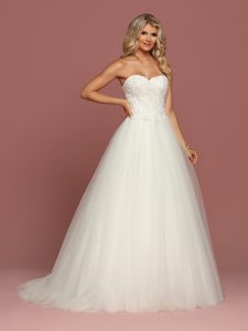 Corset Back Ball Gown Wedding Dress DaVinci Bridal Style #50487