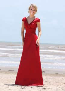 Bridesmaids Dresses for Patriotic & Military Weddings: DaVinci Bridesmaid Style #60155