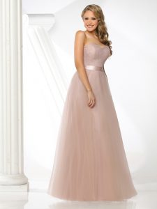 2023 Bridesmaids Dresses with Sheer Tulle Skirts: DaVinci Bridesmaid Style #60300