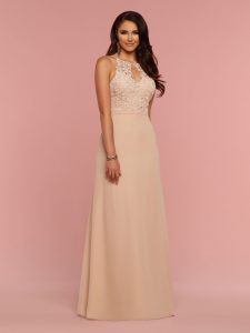 Halter Neckline Bridesmaids Dresses for 2024: DaVinci Bridesmaid Style #60338