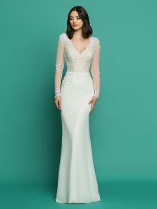 Informal & Destination Sheath Wedding Dresses: Informal by DaVinci Style #F7057