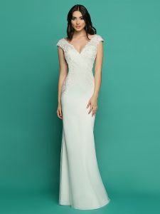 Informal & Destination Sheath Wedding Dresses: Informal by DaVinci Style #7062