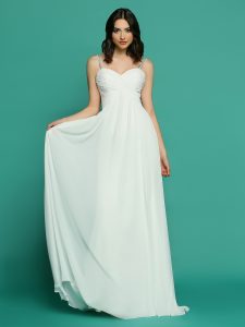 Lingerie-Inspired Slip Wedding Dress: Informal by DaVinci Style #F7071