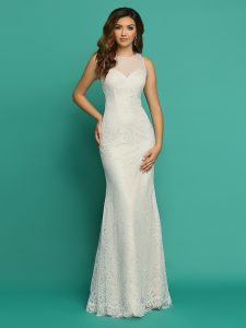 Wedding Dress with Detachable Bridal Skirt: Informal by DaVinci Style #F7073