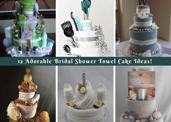 12 Adorable Bridal Shower Towel Cake Ideas