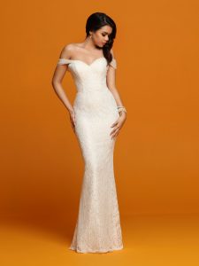 Informal & Destination Sheath Wedding Dresses: Informal by DaVinci Style #F7082