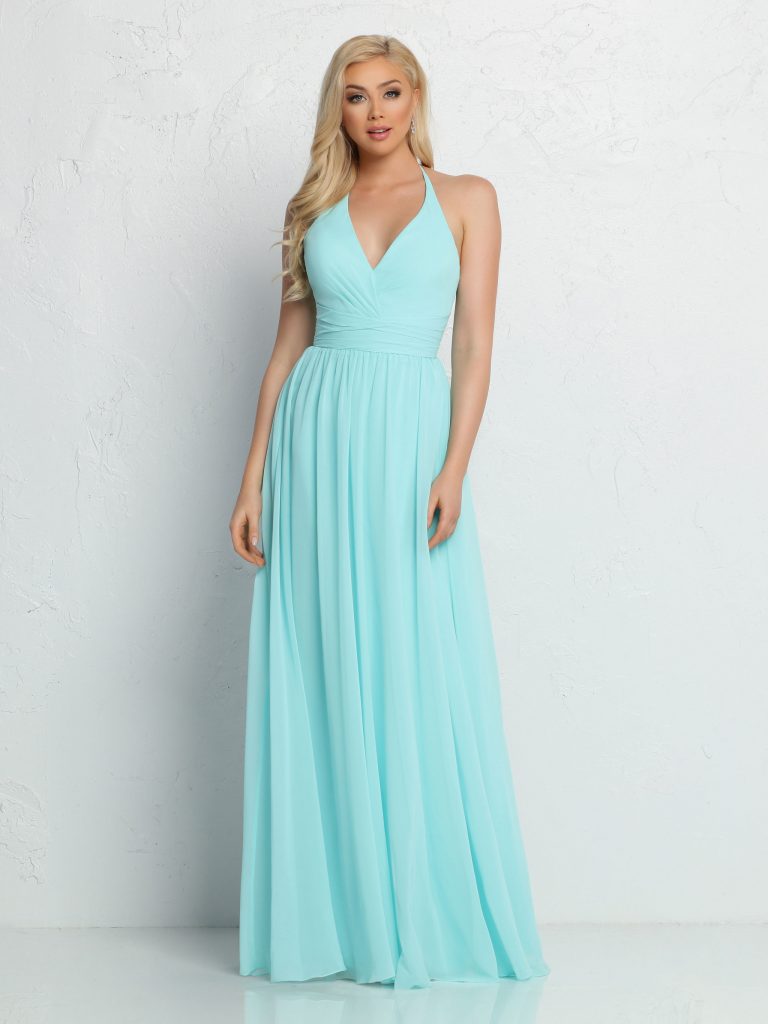 Jewel Tone Bridesmaids Dresses in Turquoise & Blue | DaVinci Bridal