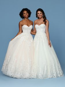 Embroidered Lace Wedding Dresses: DaVinci Bridal Style #50560