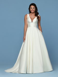Silk & Satin Wedding Dresses for 2023: DaVinci Bridal Style #50561