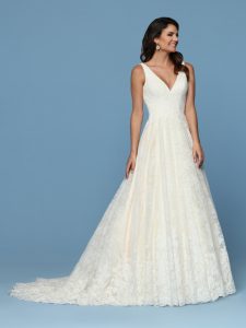 Corset Back Ball Gown Wedding Dress DaVinci Bridal Style #50570
