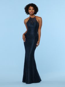 DaVinci Navy Blue Bridesmaids Dress Style #60376