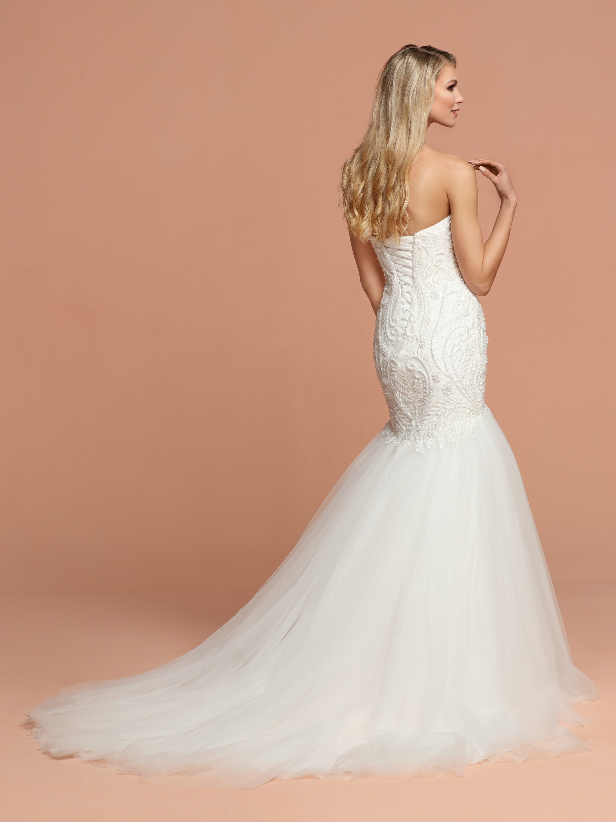 Allover Sparkle Wedding Dress DaVinci Bridal Style #50575