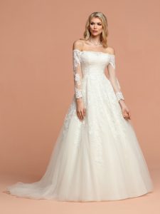 Off the Shoulder Wedding Dresses for 2023: DaVinci Bridal Style #50577