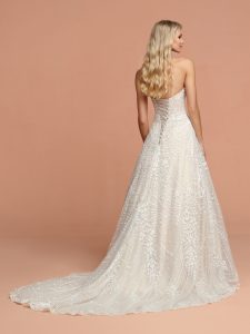 A-Line Wedding Dress with Corset DaVinci Bridal Style #50593