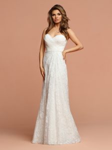 Ruched Bodice Wedding Dresses: Informal by DaVinci Style #F110