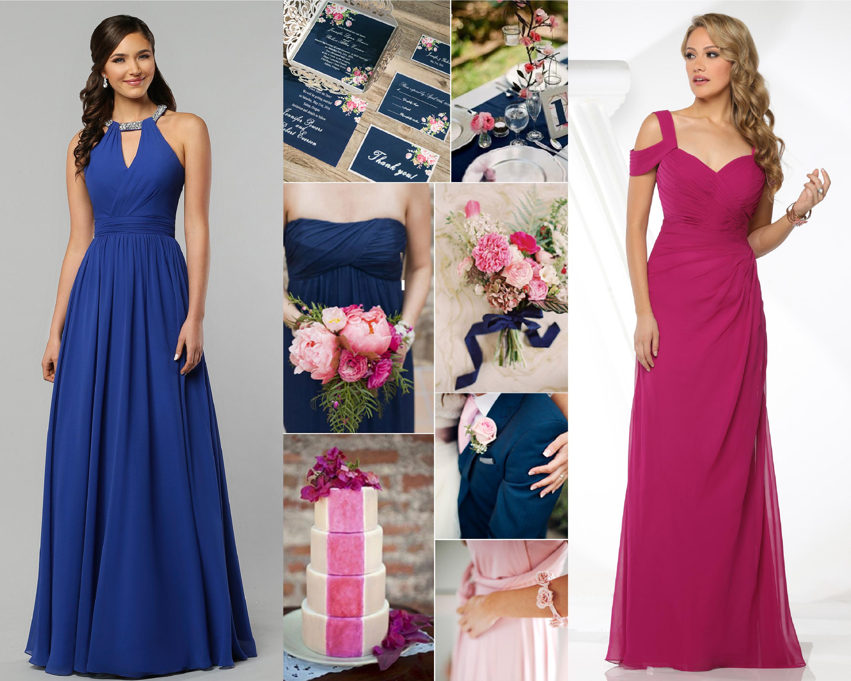Pink & Blue wedding | DaVinci Bridal Blog