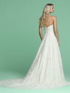 A-Line Wedding Dress with Corset DaVinci Bridal Style #50609
