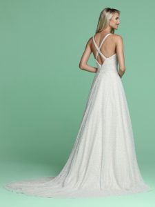 Allover Sparkle Wedding Dress DaVinci Bridal Style #50619