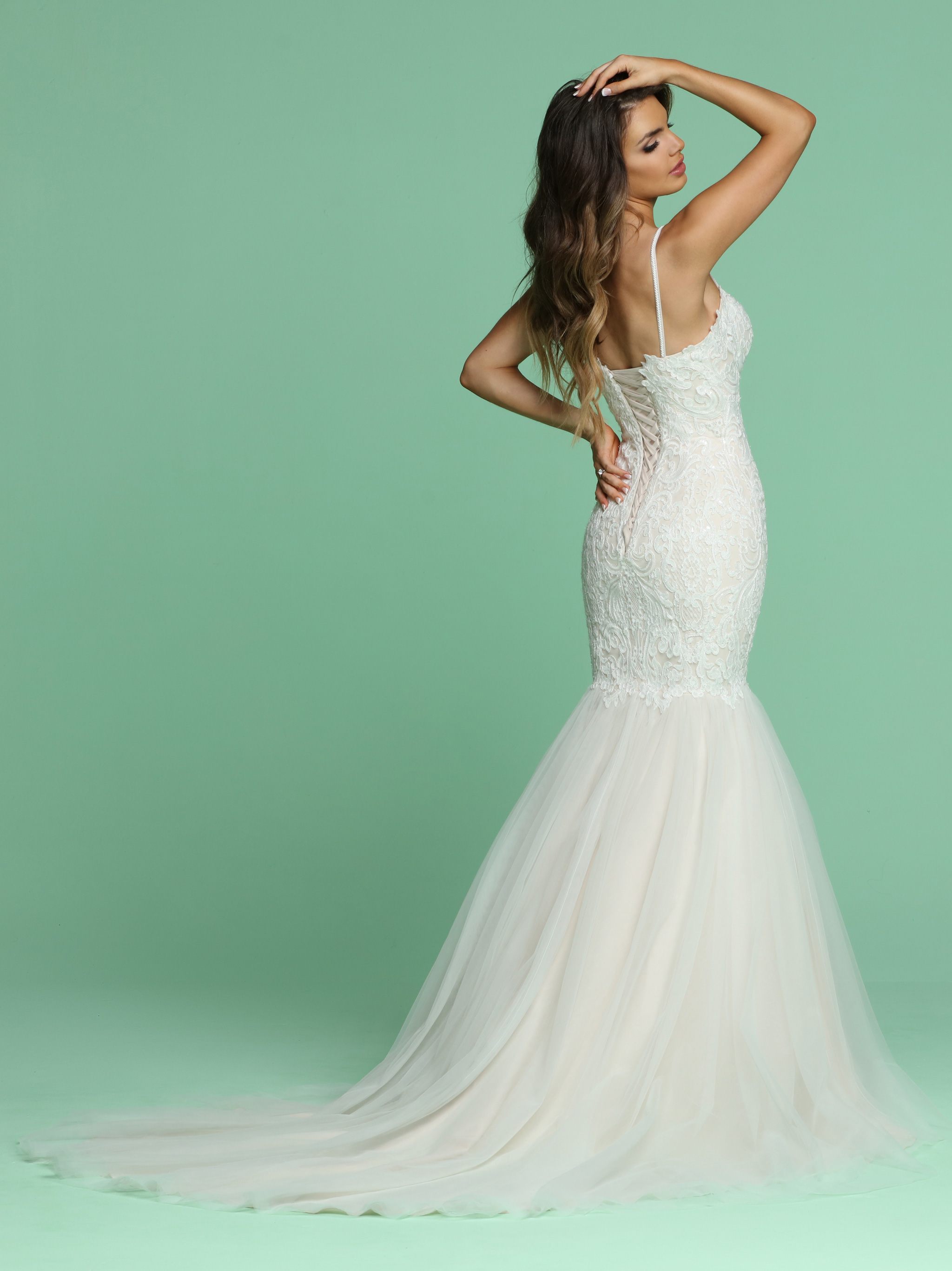 Allover Sparkle Wedding Dress DaVinci Bridal Style #50621