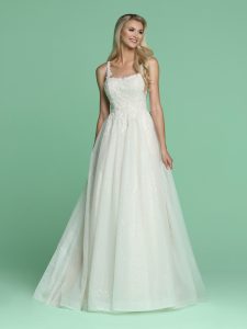 Glitter Tulle Wedding Dress: DaVinci Bridal Style #50628