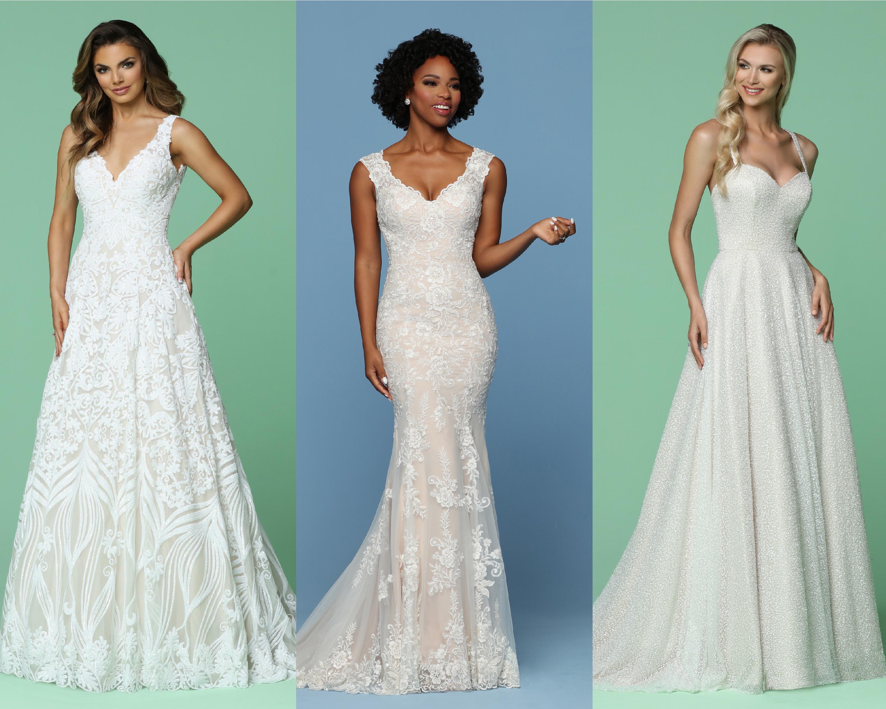 Top Classic Wedding Dress Trends: Allover Sparkle Wedding Dresses