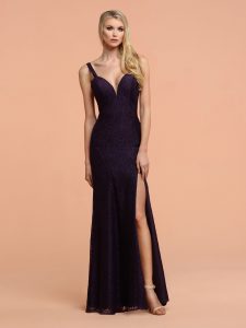 DaVinci Navy Blue Bridesmaids Dress Style #60415
