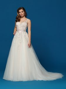 2025 Trends Color Pop Wedding Dresses: DaVinci Bridal Style #50630