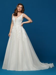 Glitter Tulle Wedding Dress Style #50655
