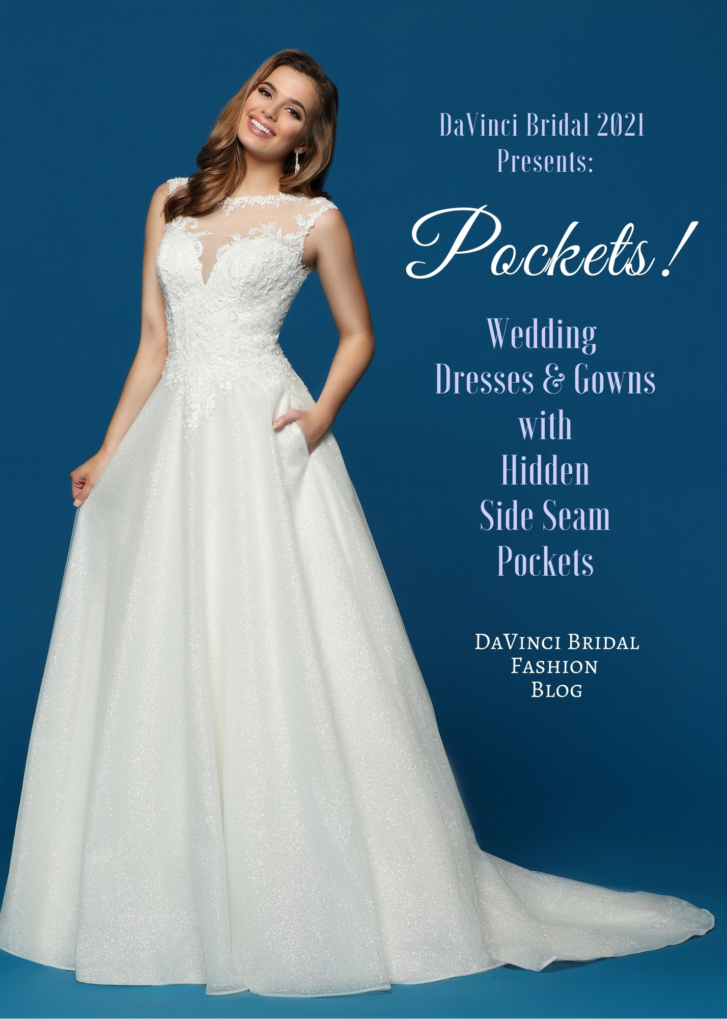 Plunging Off-the-shoulder Satin Ball Gown Wedding Dress with Pockets –  loveangeldress