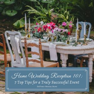 Home Wedding Reception 7 Top Tips