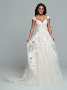 Off the Shoulder Wedding Dress: DaVinci Bridal Style #50668
