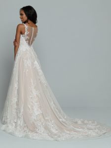 DaVinci Bridal Latte Wedding Dress Style #50672