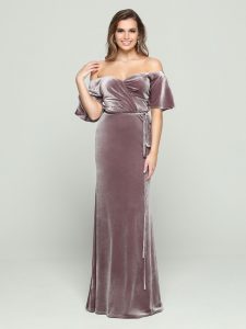Off the Shoulder Bridesmaids’ Dress for Fall 2023: DaVinci Bridesmaid Style #60458