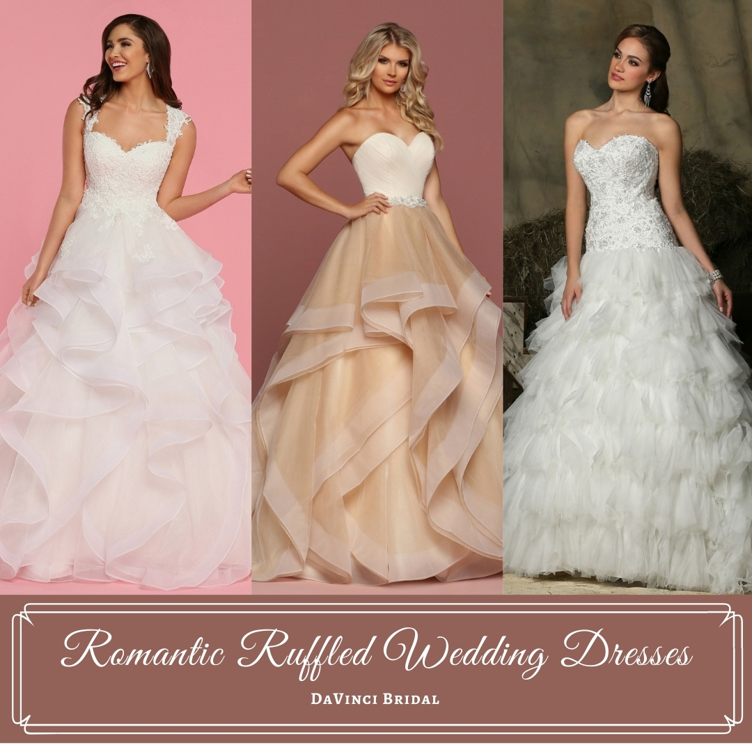 Ruffled Wedding Dresses 2021-2022 ...