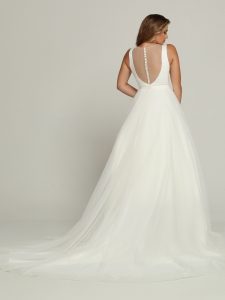 Wedding Dress with Detachable Bridal Skirt: DaVinci Bridal Style #50685