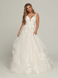 Tiered Skirt Wedding Dresses for 2023: DaVinci Bridal Style #50695
