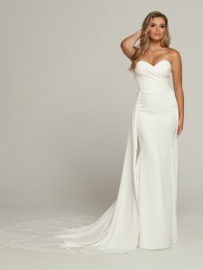Sheath Wedding Dresses for 2023: DaVinci Bridal Style #50697