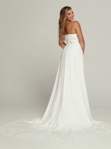 Wedding Dress with Detachable Bridal Skirt: DaVinci Bridal Style #50697