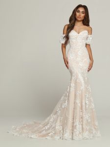 Strapless Off the Shoulder Wedding Dress: DaVinci Bridal Style #50698