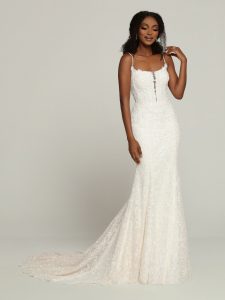 Scoop Neckline Wedding Dress: DaVinci Bridal Style #50660