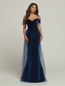 DaVinci Shimmer Knit & Tule Bridesmaids Dress: Style #60493