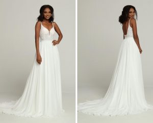 Wedding Dress Fabrics 101: Chiffon DaVinci Bridal Style #50682