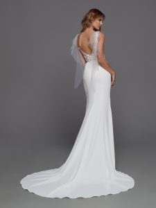 Wedding Dress with Veil Wings: DaVinci Bridal Style #50712